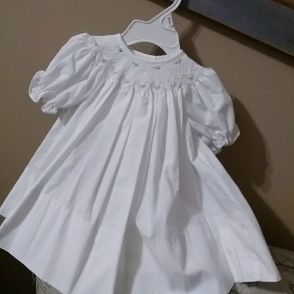 White Smocked Dress
